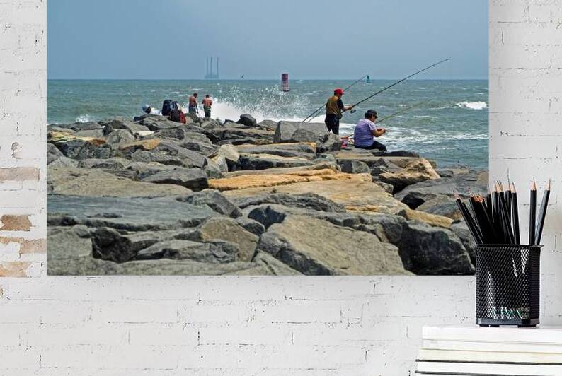 Fishing on the Rocks by Bill Swartwout Photography