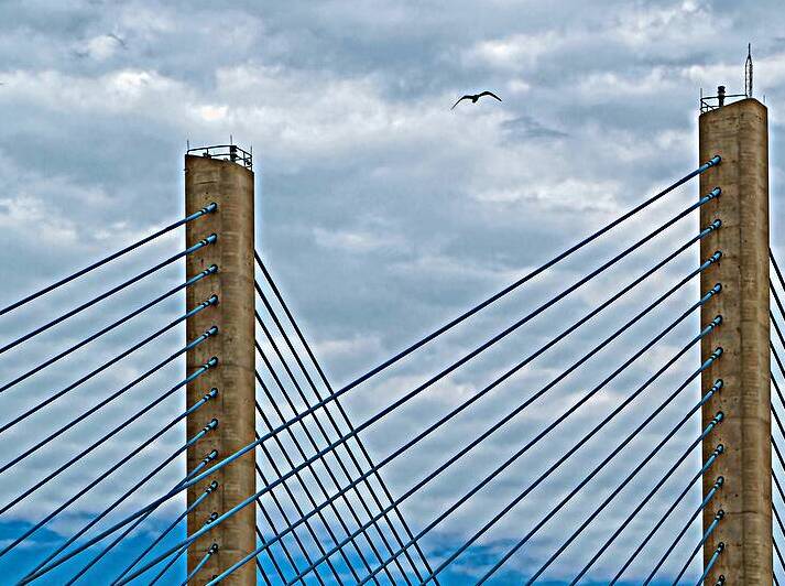 Indian River Inlet Bridge North Stanchions by Bill Swartwout Photography