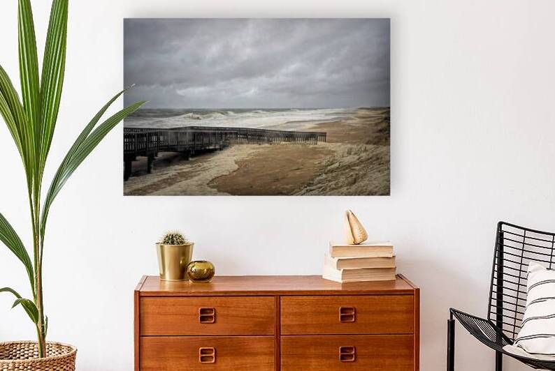 Walkway to the Beach on a Stormy Day by Bill Swartwout Photography