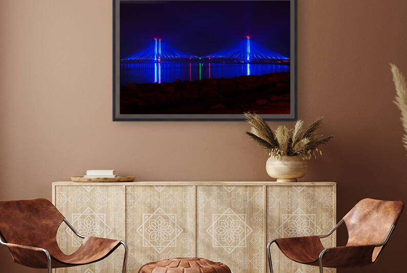 Indian River Bridge After Dark by Bill Swartwout Photography