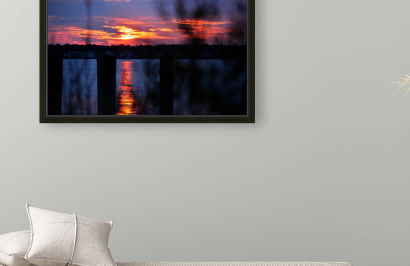 St. Marten River Sunset off Assawoman Bay by Bill Swartwout Photography