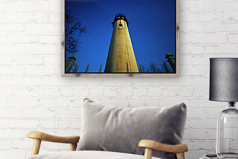 Fenwick Island Lighthouse in the Early Morning Sun by Bill Swartwout Photography