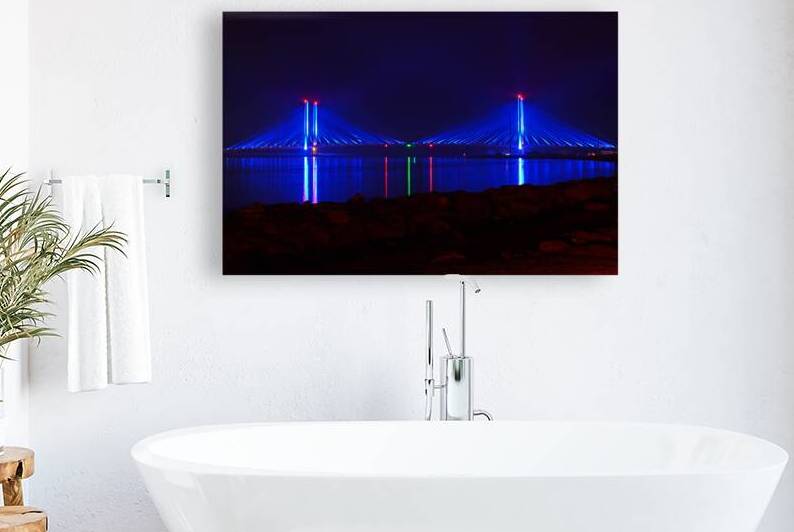 Indian River Inlet Bridge After Dark by Bill Swartwout Photography