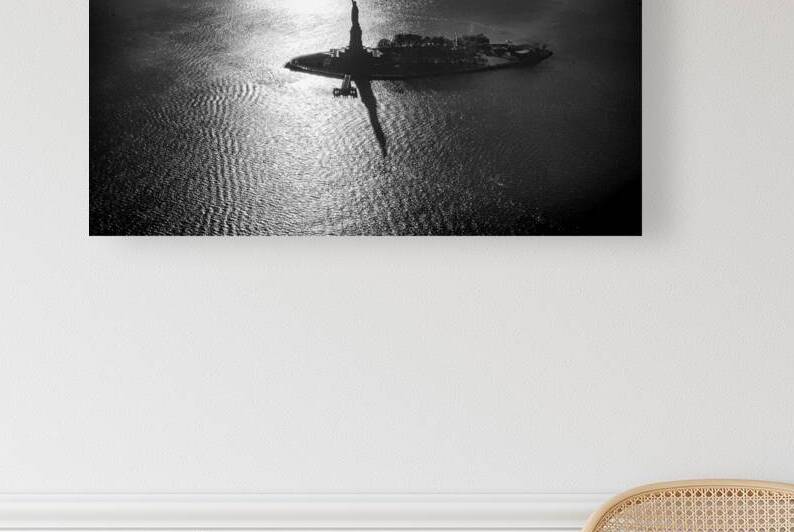 Statue of Liberty Silhouette Monochrome by Bill Swartwout Photography