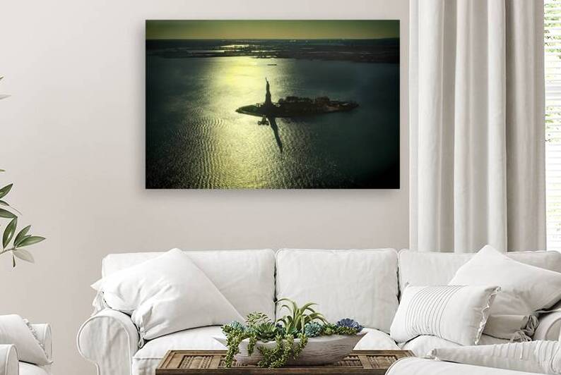 Statue of Liberty Silhouette Reflection by Bill Swartwout Photography