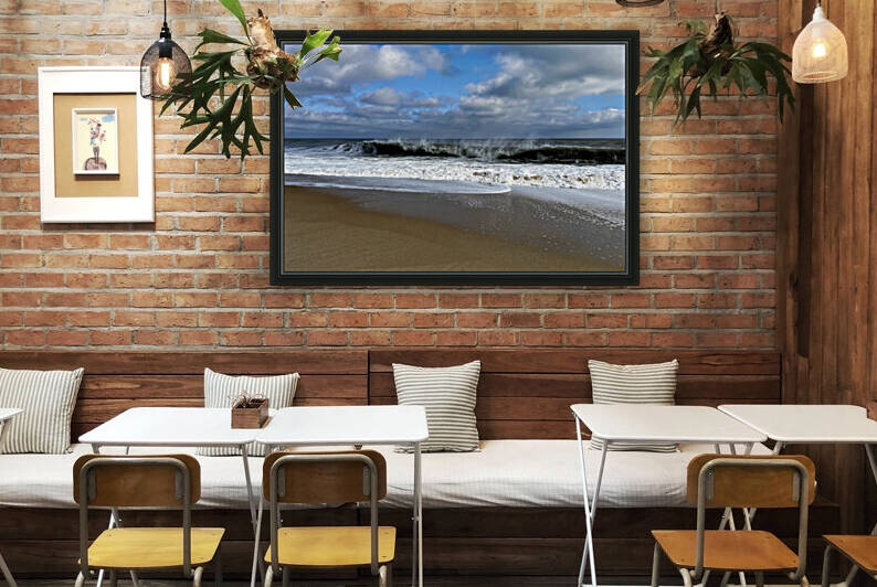 Atlantic Waves on the Beach near Fenwick Island DE by Bill Swartwout Photography