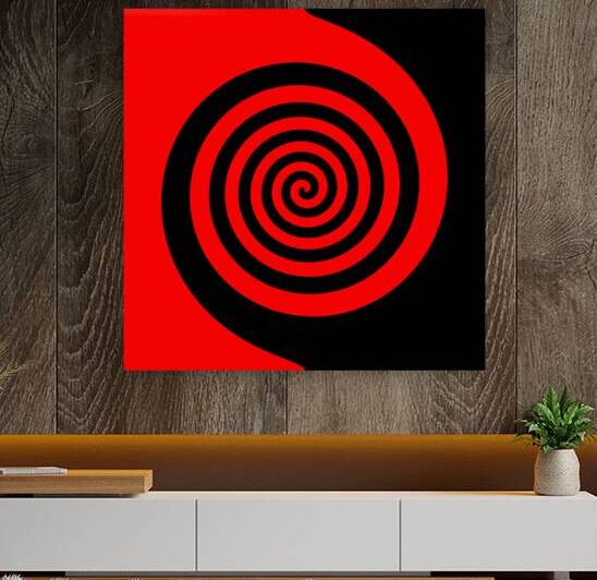 Spiral Red Black 5000 by Bill Swartwout Photography