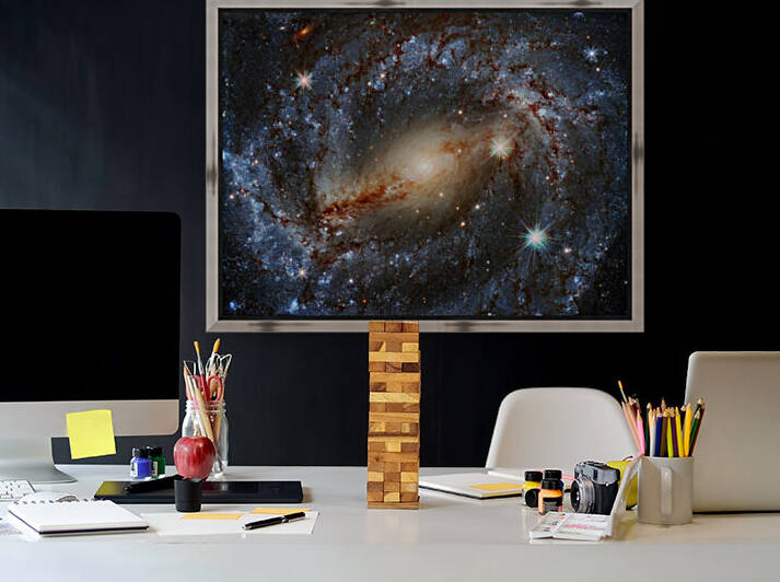 Spiral Galaxy NGC 5643 Outer Space Image by Bill Swartwout Photography