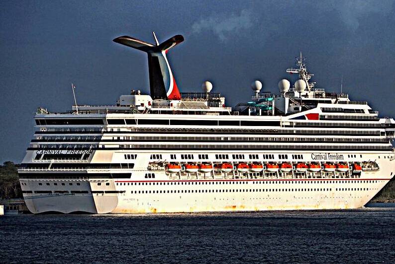 Cruise Ship Carnival Freedom Cozumel by Bill Swartwout Photography
