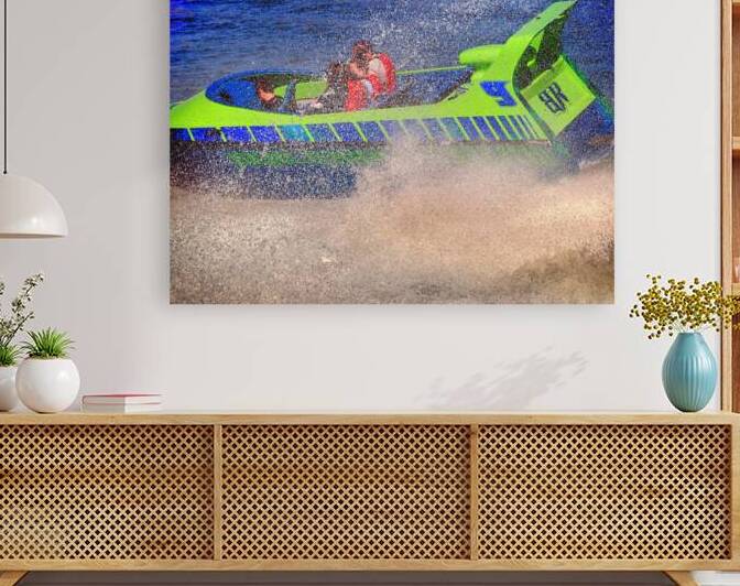 Speedboat on Lake Broadway in Myrtle Beach by Bill Swartwout Photography