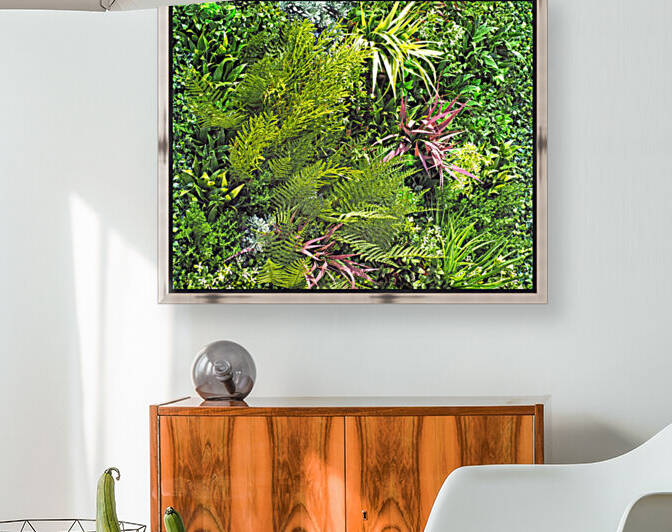 Green Wall Detail Myrtle Beach Tin Roof Detail by Bill Swartwout Photography