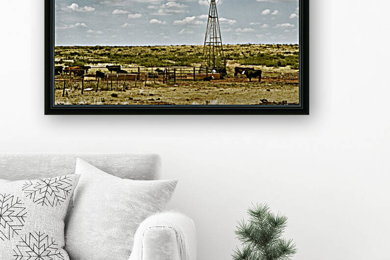 Cattle Ranch Watering Windmill by Bill Swartwout Photography