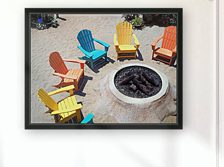 Beach Chairs Fire Pit by Bill Swartwout Photography