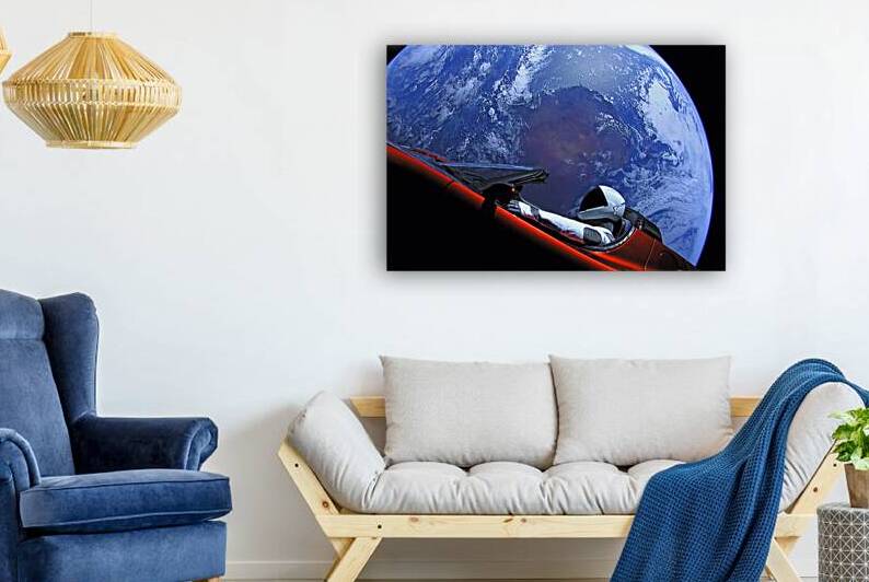 Tesla Roadster Starman Planet Earth Outer Space Image by Bill Swartwout Photography