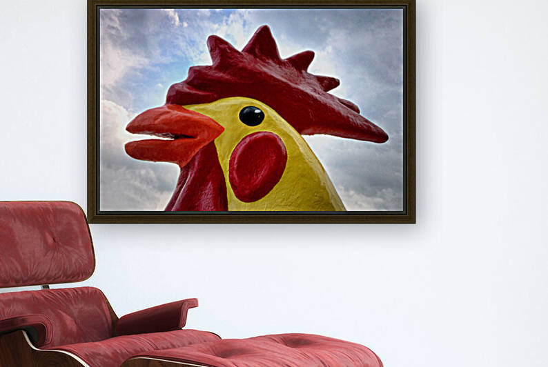 stegosaurus chicken dinosaur in the sky by Bill Swartwout Photography
