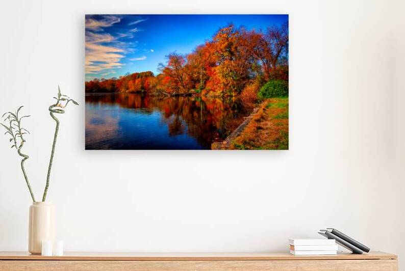 Autumn at Coursey Pond in Frederica Delaware by Bill Swartwout Photography