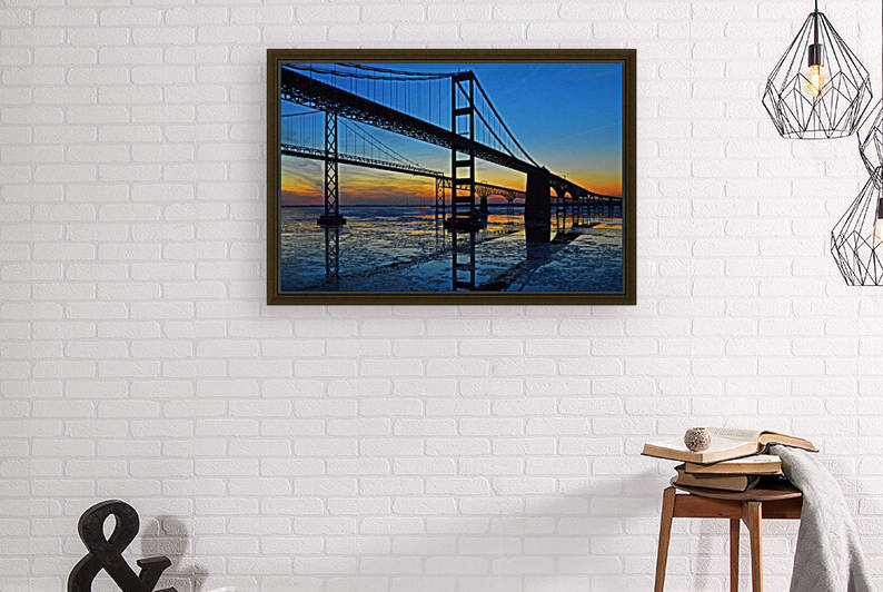 Chesapeake Bay Bridge Sunset Reflections 1683 by Bill Swartwout Photography