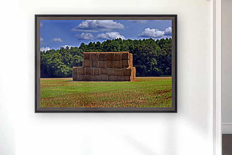 Hay Bales Stacked by Bill Swartwout Photography