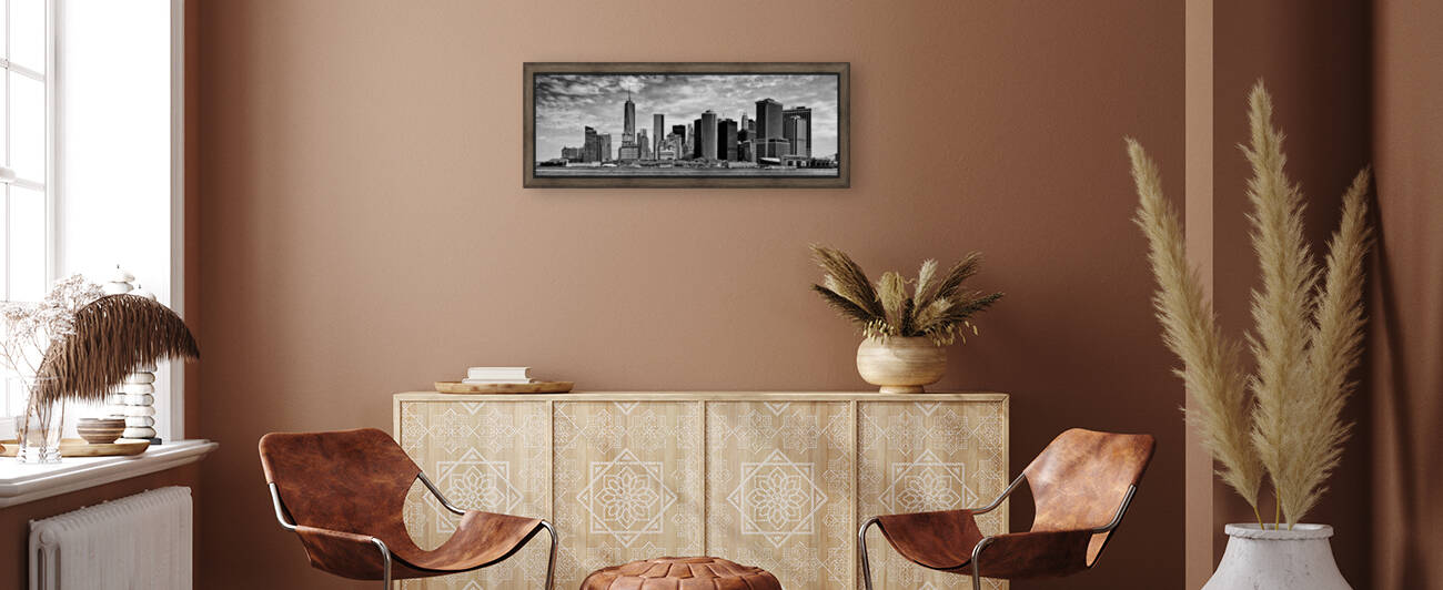 Manhattan Skyline NYC Black and White by Bill Swartwout Photography