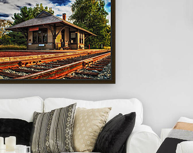 Queponco Railroad Station in Newark MD by Bill Swartwout Photography