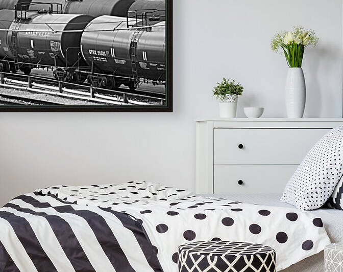 How Sweet It Is Tank Cars in Black and White by Bill Swartwout Photography
