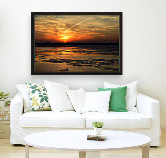 Frozen Chesapeake Bay Sunset by Bill Swartwout Photography