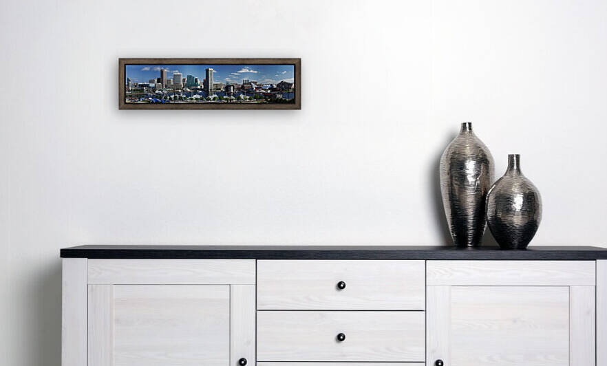 Inner Harbor Baltimore Vintage Panorama by Bill Swartwout Photography
