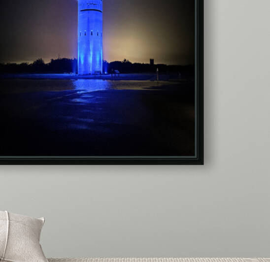 Fire Control Tower 3 Cobalt Blue Reflection by Bill Swartwout Photography