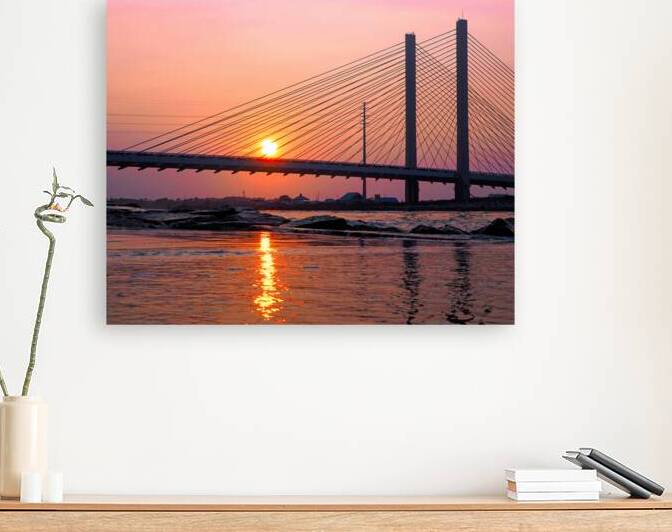 Indian River Bridge Magenta Reflections 7210254 by Bill Swartwout Photography