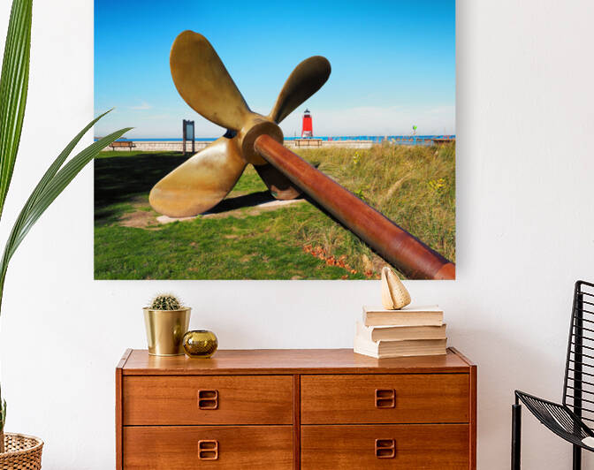 Propeller at the Charlevoix Lighthouse by Bill Swartwout Photography