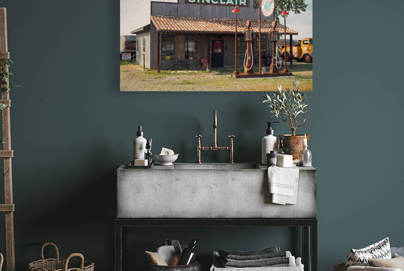 Vintage Gas Station 110261 by Bill Swartwout Photography