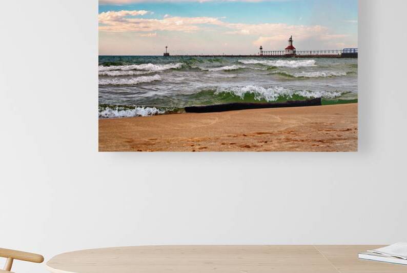 Historic Beacons on the St. Joseph Breakwater by Bill Swartwout Photography