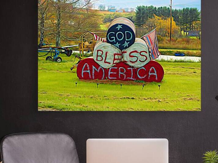 God Bless America on a Pennsylvania Farm in Expressionism by Bill Swartwout Photography