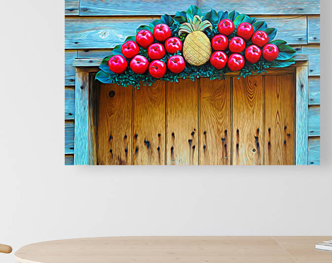 Doorway Fruit Fan in St. Augustine Abstract by Bill Swartwout Photography
