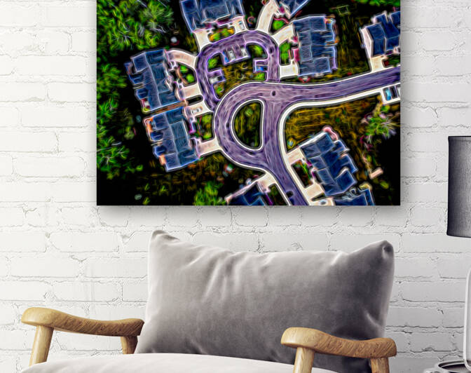 Amazing Maze of Streets at Dog Leg Court by Bill Swartwout Photography