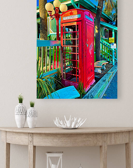 Phone Booth Katelyn Was Here Expressionism by Bill Swartwout Photography