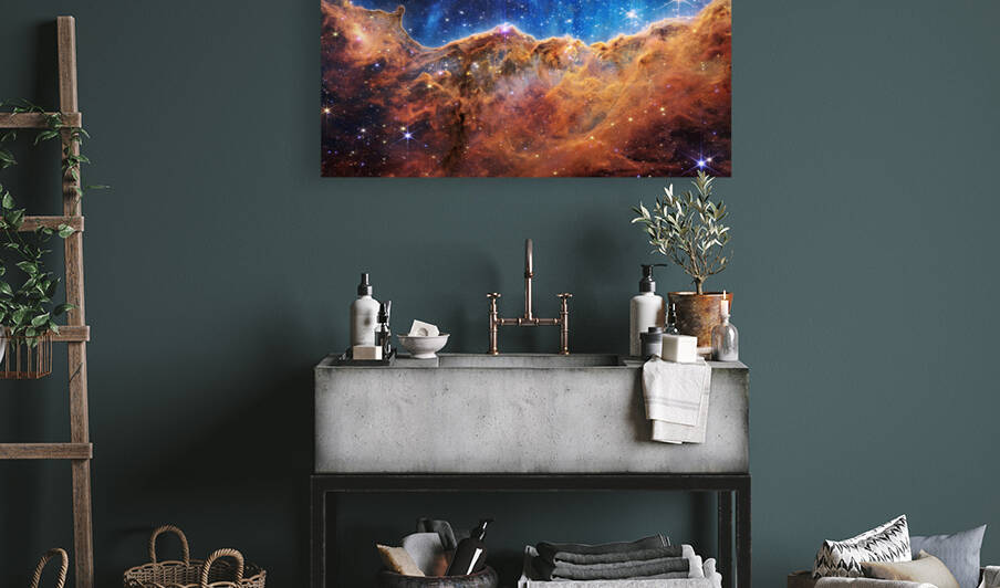Cosmic Cliffs in the Carina Nebula WEBB Telescope by Bill Swartwout Photography
