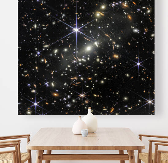 Deep Field Galaxy Cluster WEBB Telescope by Bill Swartwout Photography