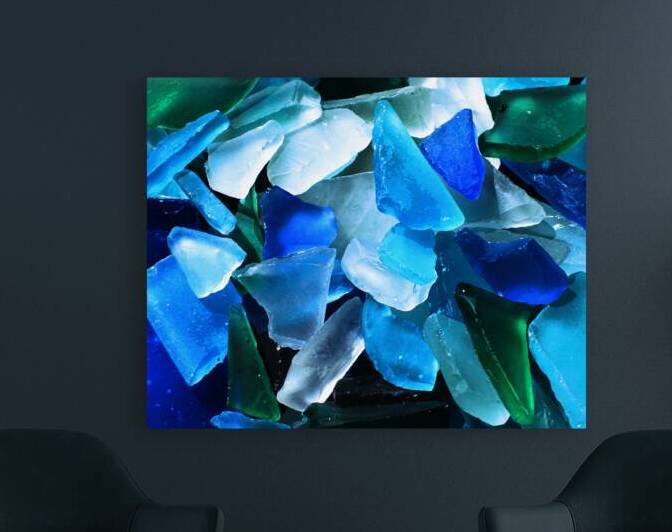 AQUA Blue and Green Sea Glass by Bill Swartwout Photography