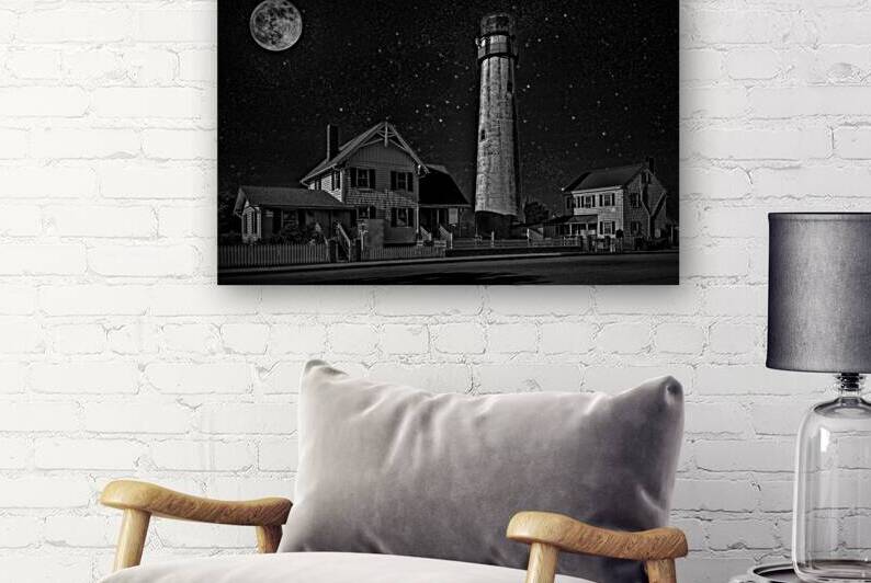 Night Light in Black and White by Bill Swartwout Photography
