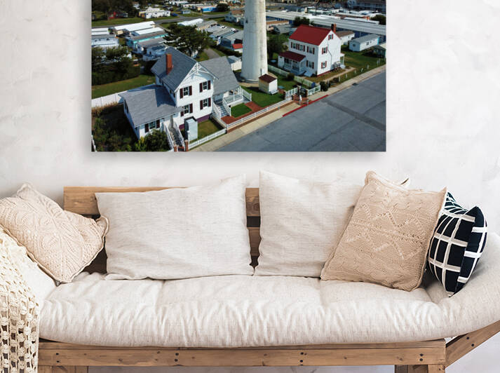 Fenwick Island Lighthouse Aerial View by Bill Swartwout Photography