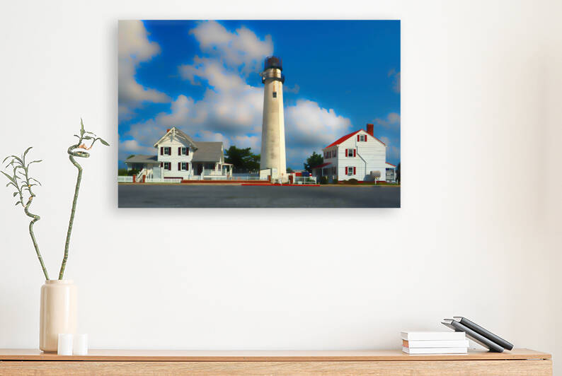 Fenwick Island Lighthouse Street View Abstract by Bill Swartwout Photography