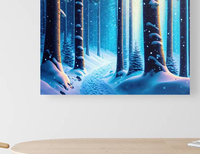 Snowy Forest Scene by Bill Swartwout Photography