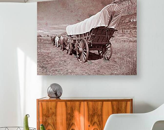 Old Tyme Conestoga Wagon on the Oregon Trail by Bill Swartwout Photography