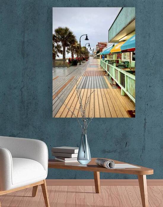 Empty Boardwalk in Myrtle Beach by Bill Swartwout Photography
