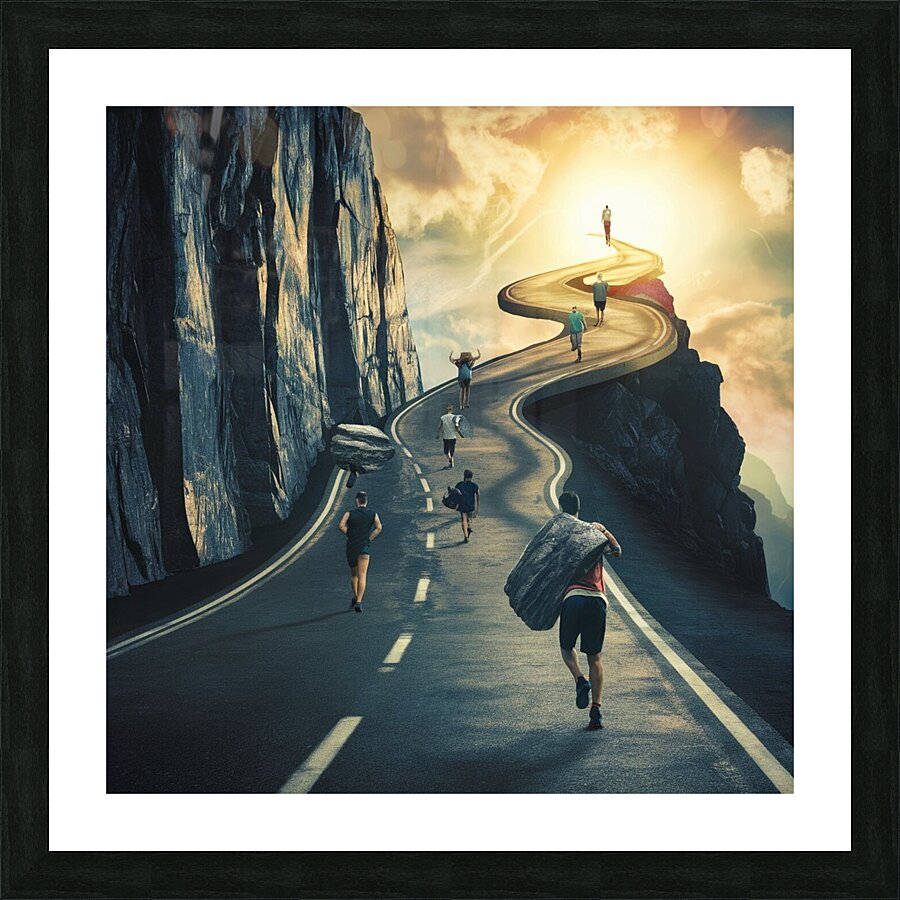 road to succes Picture Frame print
