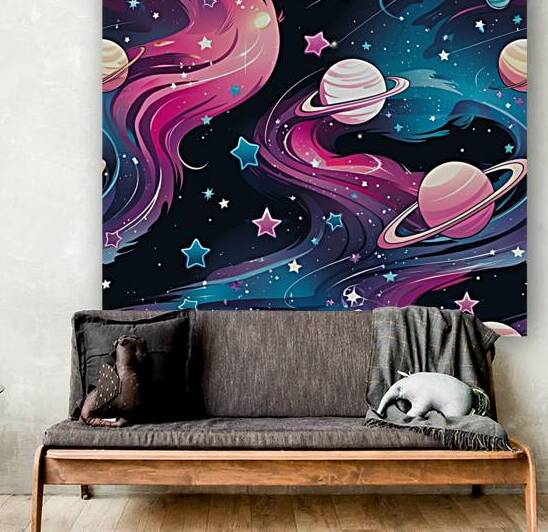  Galaxy and Stars Design  by abdellah MEGRINI