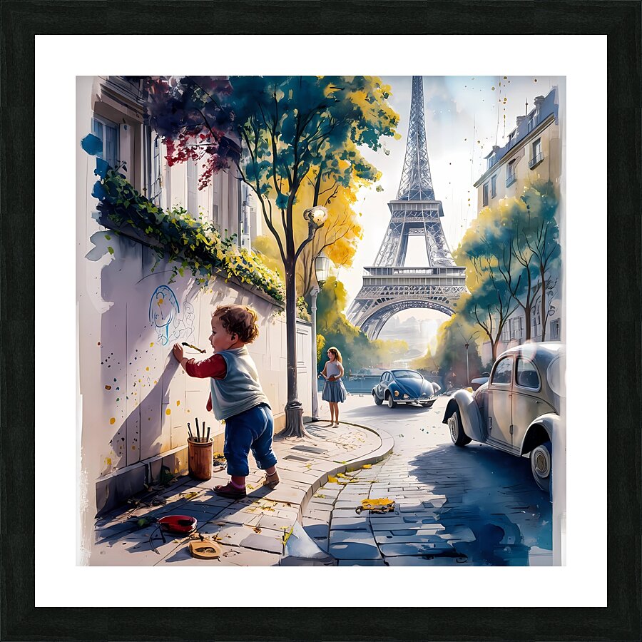 Naughty child Picture Frame print