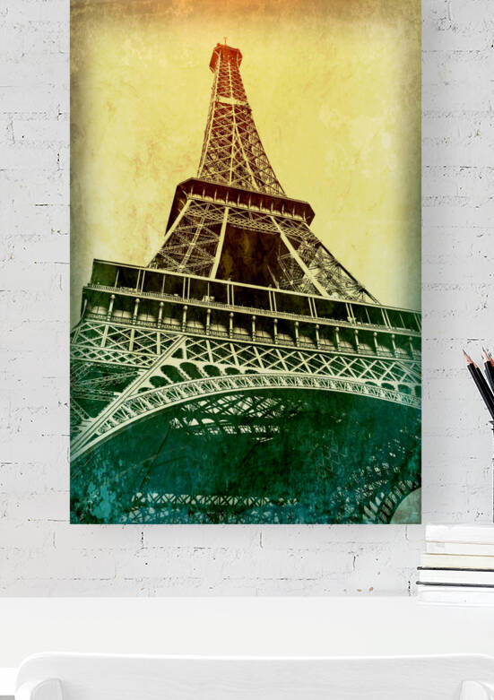 Eiffel Tower in Paris with a vintage artistic aesthetic. by IB Photography