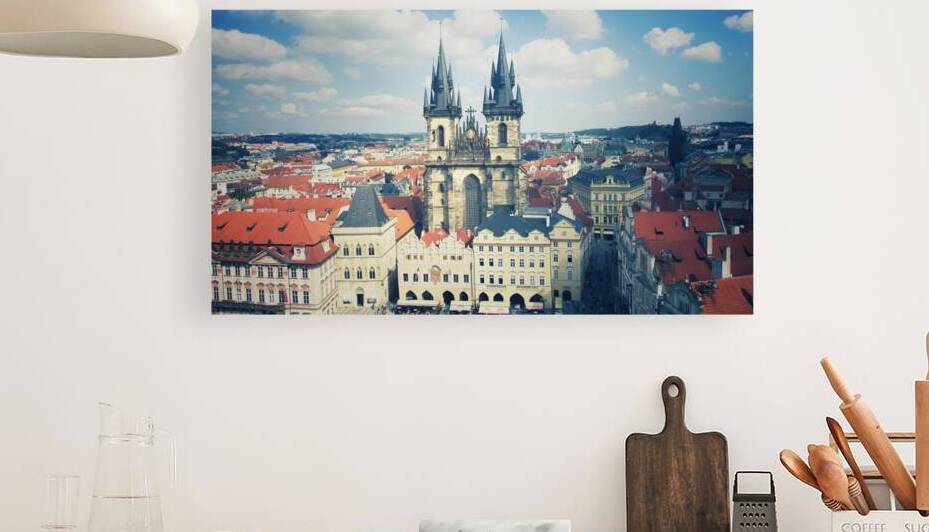 Prague old town square and Church of Our Lady before Tyn by IB Photography